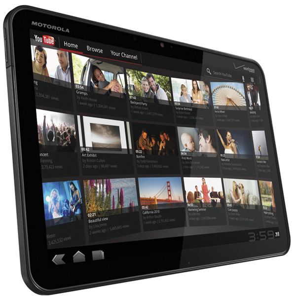 Motorola XOOM: 10-дюймовый планшет на Android 3.0-4