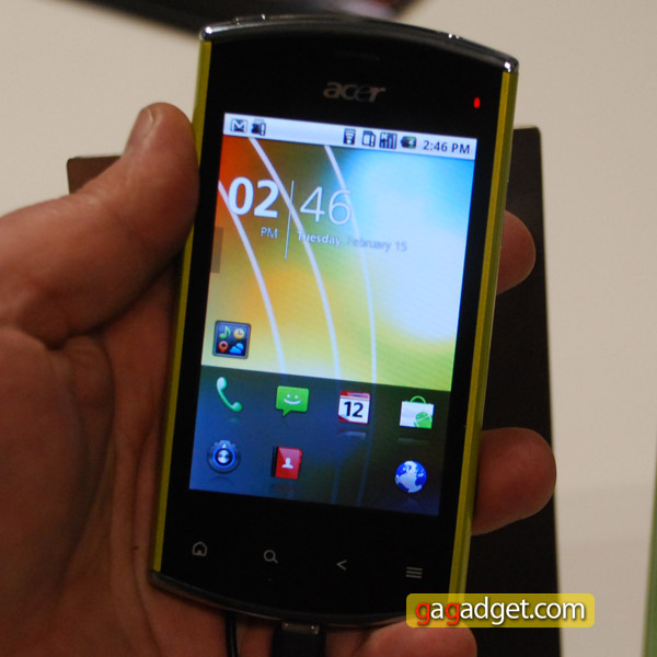 MWC 2011: Android-смартфоны Acer Iconia Smart, beTouch E210 и Liquid Mini своими глазами (видео)-23