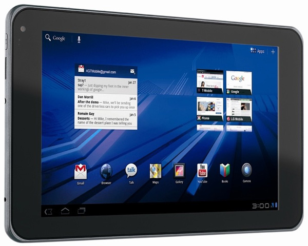 LG G-Slate: монструозный 9-дюмовый планшет с Android 3.0, Tegra 2 и 3D-экраном (видео)