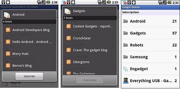 Android-гид: приложение для чтения RSS-лент Google Reader-5