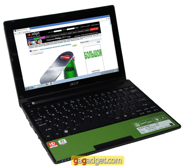 Brazos in arms: обзор нетбука Acer Aspire One D522-6