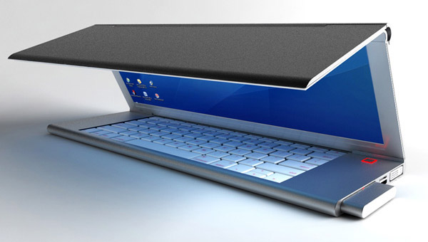 Feno: изящный концепт складного ноутбука с оптическим приводом
