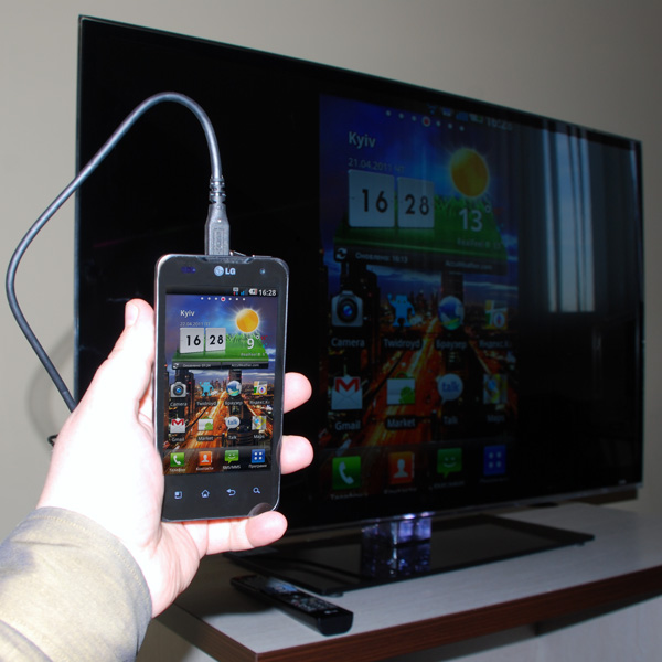 Марафон: воспроизведение видео через HDMI и DLNA в LG Optimus 2X