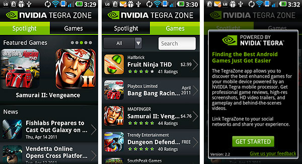 Android-гид: Nvidia Tegra Zone — каталог игр, оптимизированных для процессора Tegra