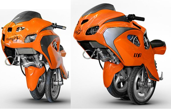 Uno III: трехколесный мотоцикл-трансформер (видео)