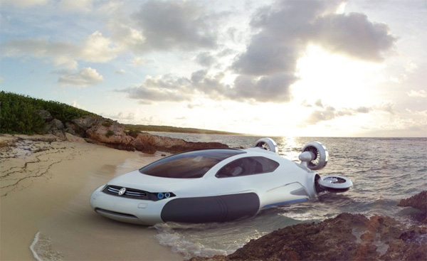 Volkswagen Aqua: концепт автомобиля-амфибии на воздушной подушке-2