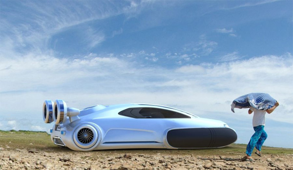 Volkswagen Aqua: концепт автомобиля-амфибии на воздушной подушке-5
