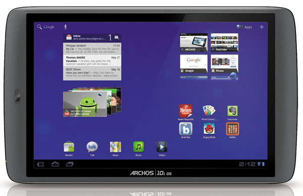 Планшеты Archos 80 G9 и 101 G9: Android 3.1, процессор 1.5 ГГц и жесткий диск на 250 ГБ-5
