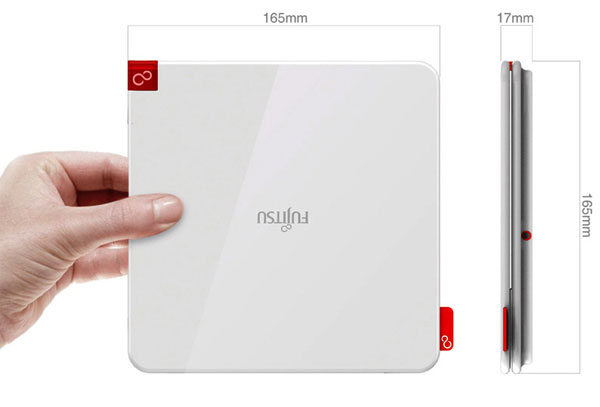Концепт квадратного субноутбука Fujitsu, раскрывающийся по горизонтали и вертикали-5