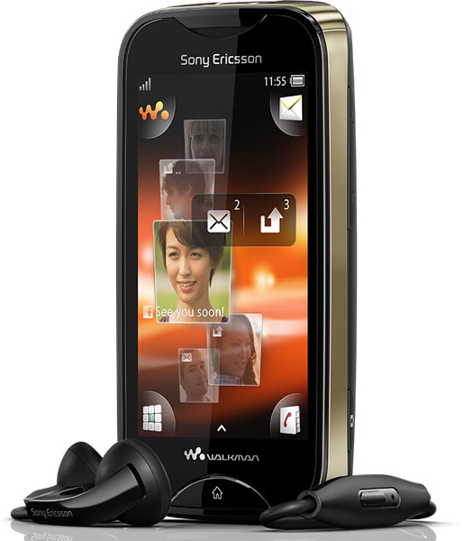 Простые сенсорные телефоны Sony Ericsson Mix Walkman и txt pro-2