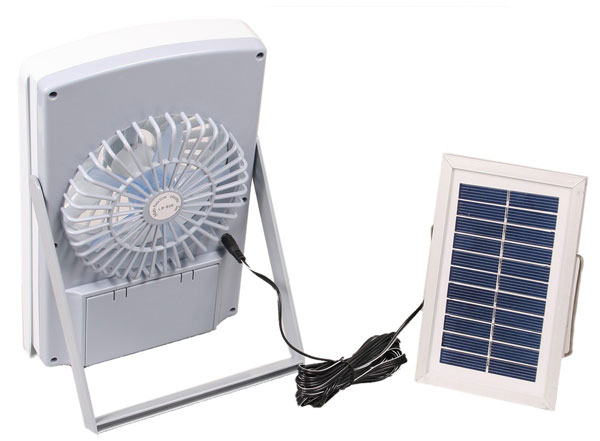 Настольный вентилятор Thanko на солнечной батарее (видео)