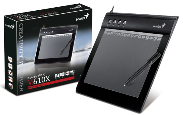 Графический планшет Genius EasyPen M610X с 4000 dpi и беспроводным пером за 130 долларов