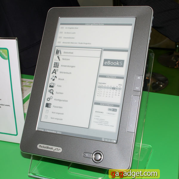 Новые ридеры Pocketbook на IFA 2011 своими глазами: модели A10, 612 и Pro 912-16
