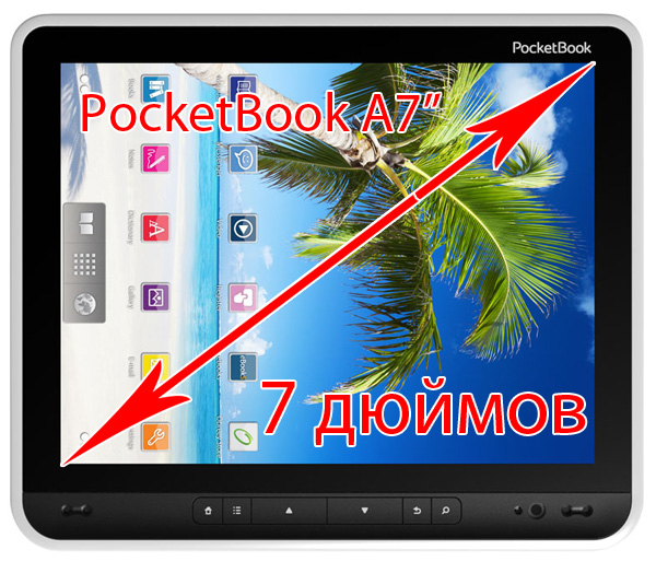 Android-ридер PocketBook A7 с диагональю 7 дюймов должен появиться еще в этом году