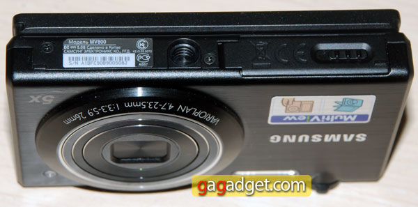 Обзор компактной цифровой камеры Samsung MV800 с поворотным экраном-12