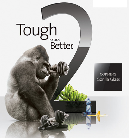Corning представит на CES 2012 стекло Gorilla 2 поколения