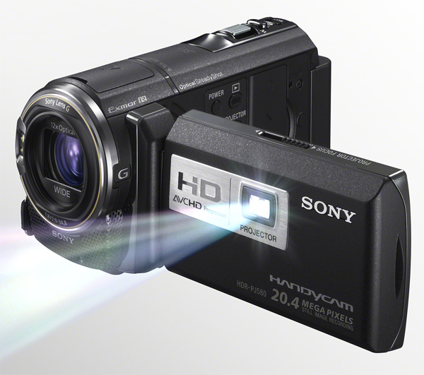 Четыре видеокамеры Sony с проектором: год 2012-5