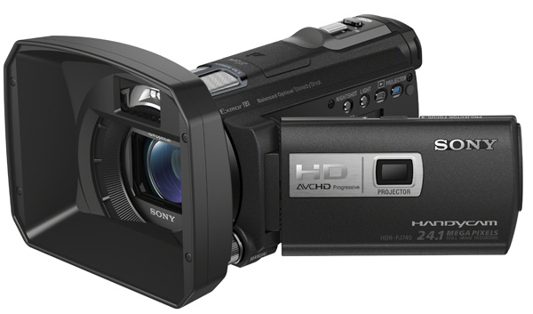 Четыре видеокамеры Sony с проектором: год 2012-6