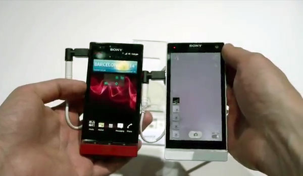 Демонстрация смартфонов Sony Xperia S, P и U и  на MWC 2012 (видео)