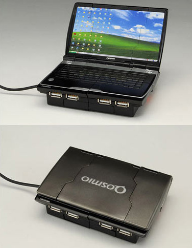 USB-хаб-трансформер в виде игрушечного ноутбука-3