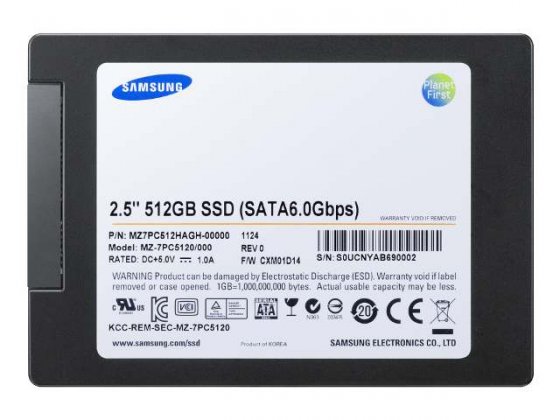 Samsung анонсировала высокоскоростные SSD объемом 512 ГБ с интерфейсом Ultra-fast SATA Revision -2