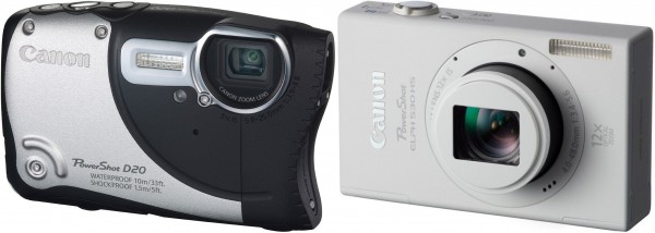 Камеры Canon: защищенная PowerShot D20 и Powershot IXUS 510 HS c Wi-Fi-модулем