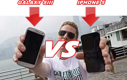 Первые краш-тесты iPhone 5 против Samsung Galaxy S III и двухлетнего ребёнка