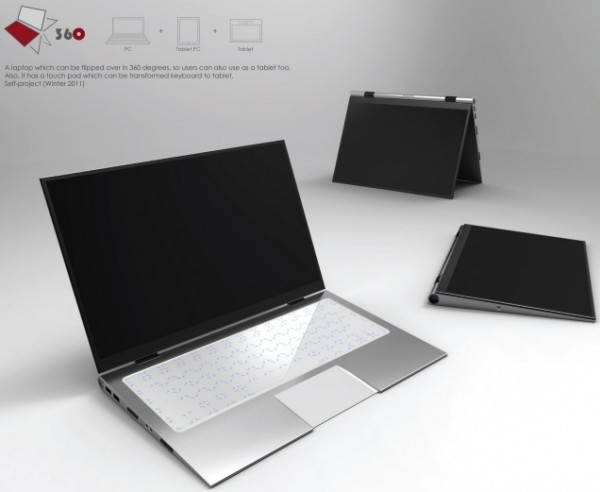 Еще один концепт ноутбука-планшета со стилусом для дизайнеров