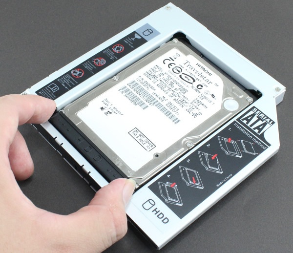 Donya DN-69810: переходник для замены в ноутбуке оптического привода быстрым SSD или ёмким HDD-3