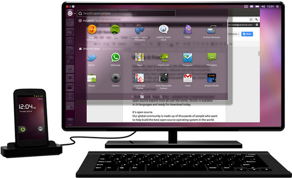 Появилась ОС Ubuntu, превращающая мощные Android-смартфоны в портативные ПК (видео)