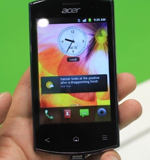 Acer готовит к анонсу бюджетный смартфон