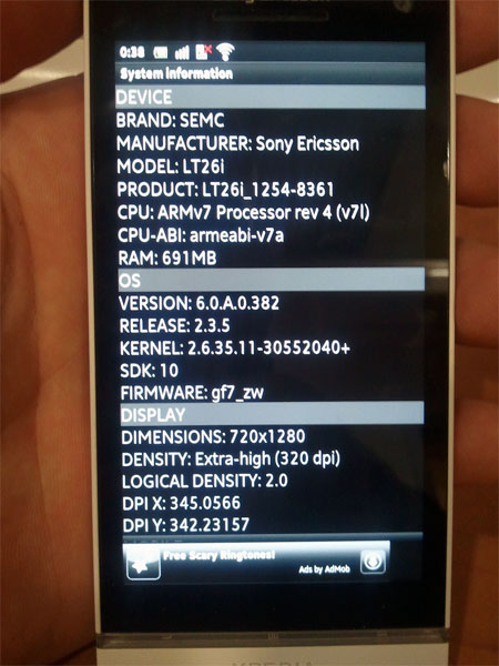 Sony Ericsson Xperia Nozomi LT26i с двухъядерным процессором на фото-5