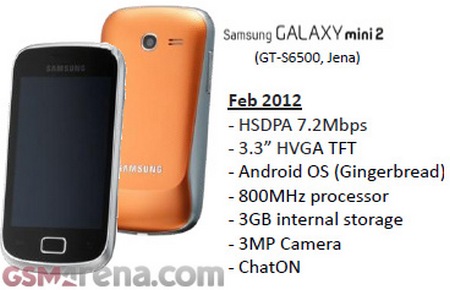 Еще один дебютант MWC 2012: бюджетный смартфон Samsung Galaxy Mini 2 S6500