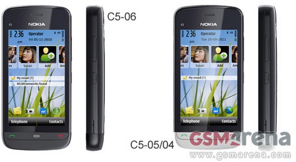 Смартфоны Nokia C5-05 и C5-06: удешевленные версии модели C5-03