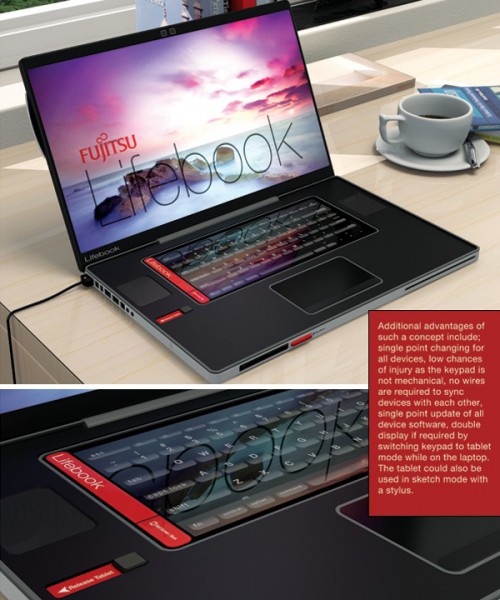 Fujitsu Lifebook: ноутбук со встроенными фотокамерой, смартфоном и планшетом-5