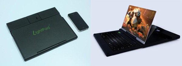 Аксессуар LightPad превратит смартфон в 11-дюймовый ноутбук с пико-проектором (видео)