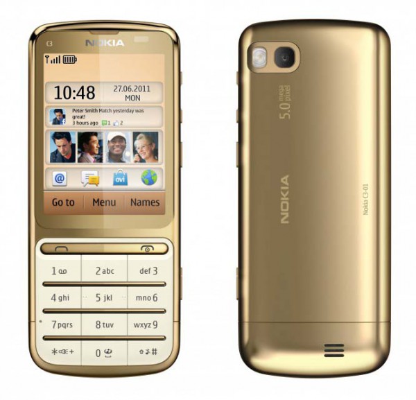 Встречайте саму неожиданность: Nokia C3-01 Gold Edition