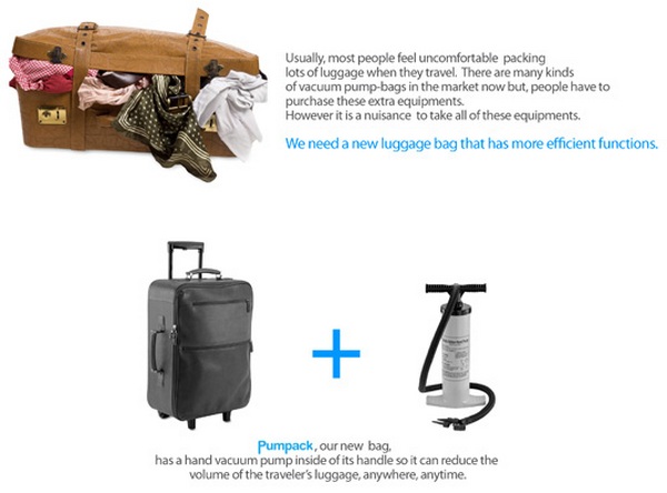 Вакуумный чемодан Pumpack вместит больше одежды, чем обычный-2