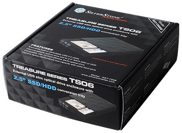 SilverStone Treasure TS06: карман для SSD или HDD, замаскированный под DVD-привод-7