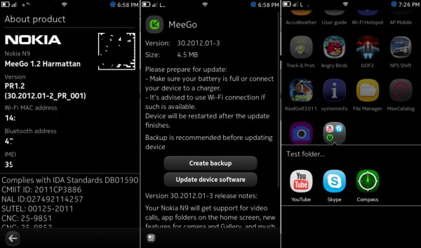 Скриншоты интерфейса прошивки PR 1.2 для Nokia N9: видеозвонки, копипаст и многое другое