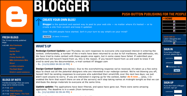 hITstory: история сервиса Blogger или как рождалась блогосфера-9
