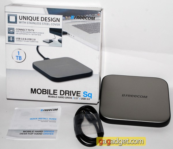 Микрообзор терабайтного внешнего диска Freecom Mobile Drive Sq