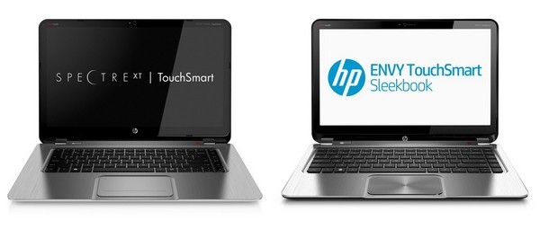 Сенсорные ультрабуки HP Spectre XT TouchSmart и ENVY TouchSmart Ultrabook 4
