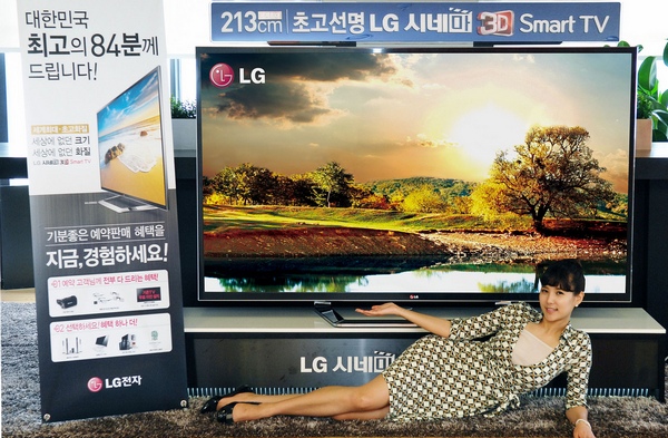На радость мажорам: 84-дюймовый ТВ LG с разрешением 4К за $22000