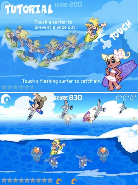 Party Wave: сёрфинг-игра на iOS от создателя Final Fantasy-2