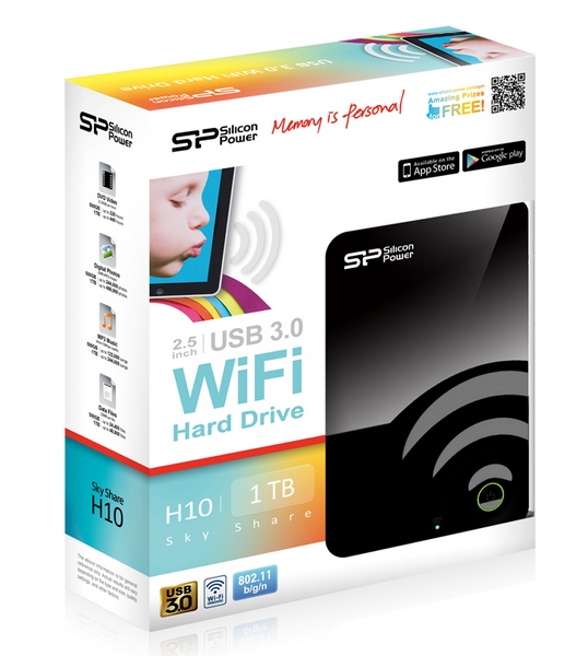 Silicon Power Sky Share H10: внешний жёсткий диск с Wi-Fi и USB 3.0-3