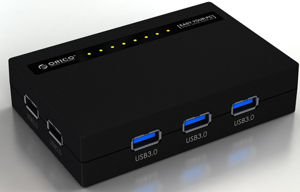 USB 3.0 много не бывает: 7-портовый USB-хаб Orico H7988-U3-2