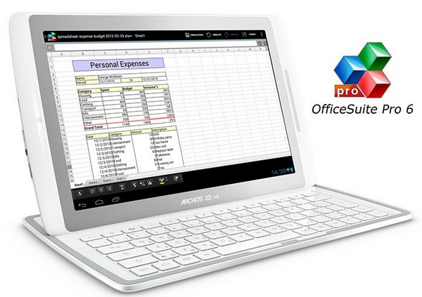 Archos 101 XS: the thinnest tablet with a docking station in the form of a keyboard for $ 400