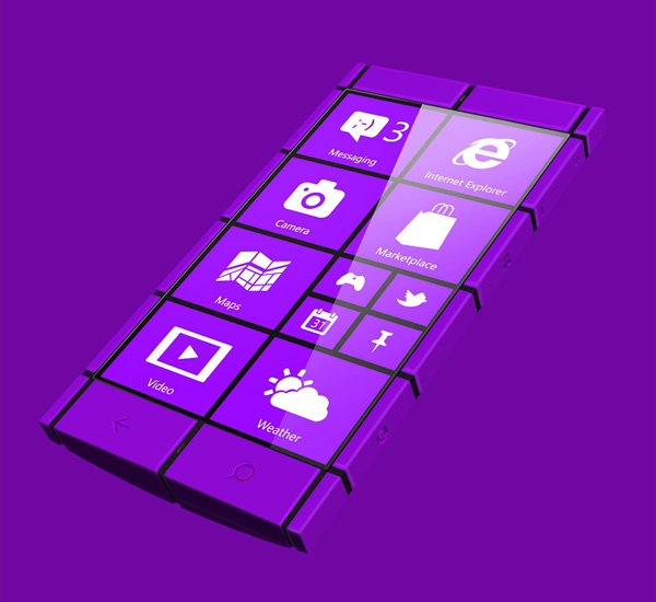 Концепт смартфона Kanavos с дизайном а-ля Windows Phone 8-9