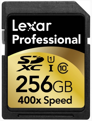 Lexar представила первую в мире карту памяти SDXC на 256 ГБ